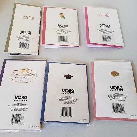 Voila Bundle of Graduation Cards, 6 Count with matching envelopes, Greeting Card - Picture 7 of 7